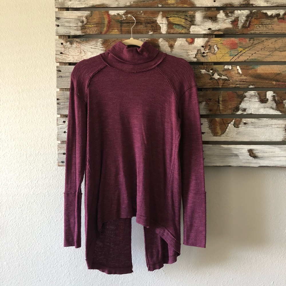 free people: split back turtleneck